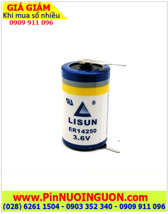 Pin ER14250 _Pin Lisun ER14250; Pin nuôi nguồn Lisun ER14250 lithium 3.6v 1/2AA 1200mAh chính hãng